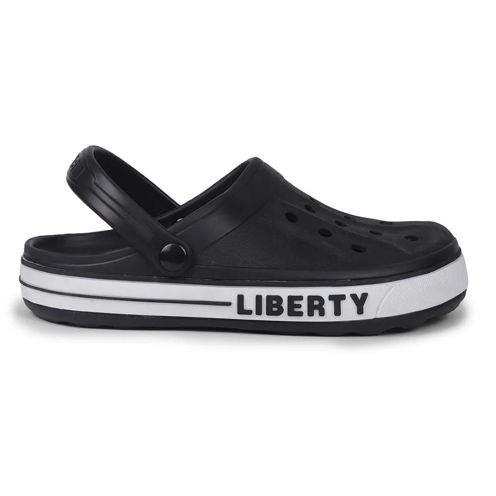 precise engineering A-HA Black Casual Slip-on Clogs For Men LITEWALK By Liberty