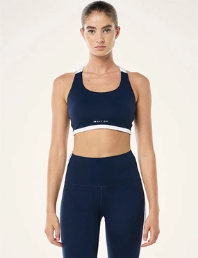 Highgate Sports Bra - Dark Navy/Optic White teenagers'