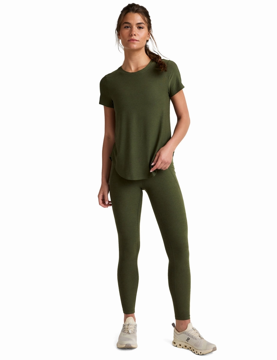 AntiSnagFabric Featherweight On The Down Low Tee - Army Green Heather
