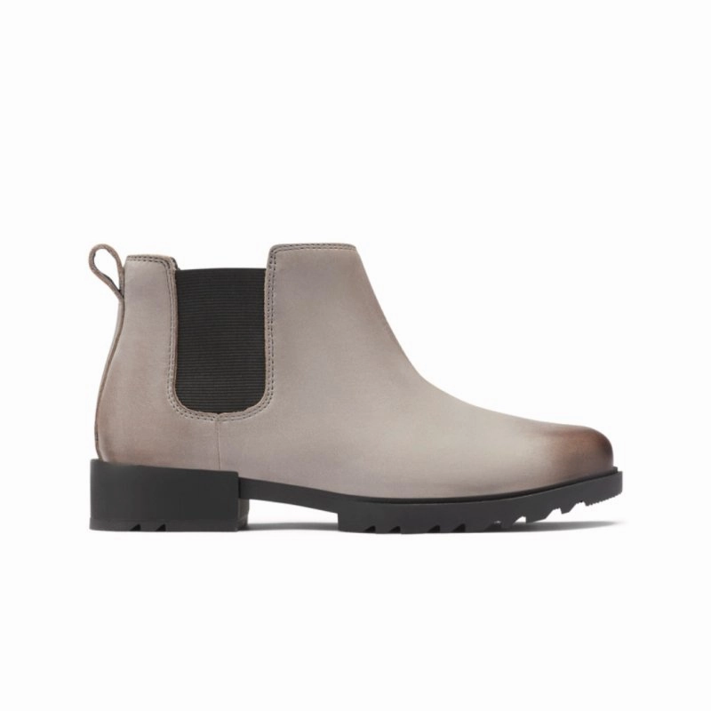 FlexibleElasticity Sorel Women's Emelie II Chelsea - Quarry/Black