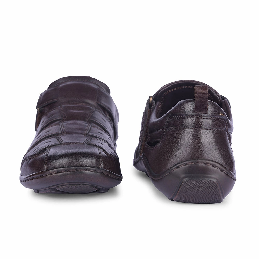 motion - control - feature shoes Sintered Traction Healers By Liberty Mens LB130-500E Brown Casual Sandal