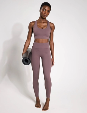 Soft Touch Summer Wear Active Wear The Frankie Leggings Set - Grape