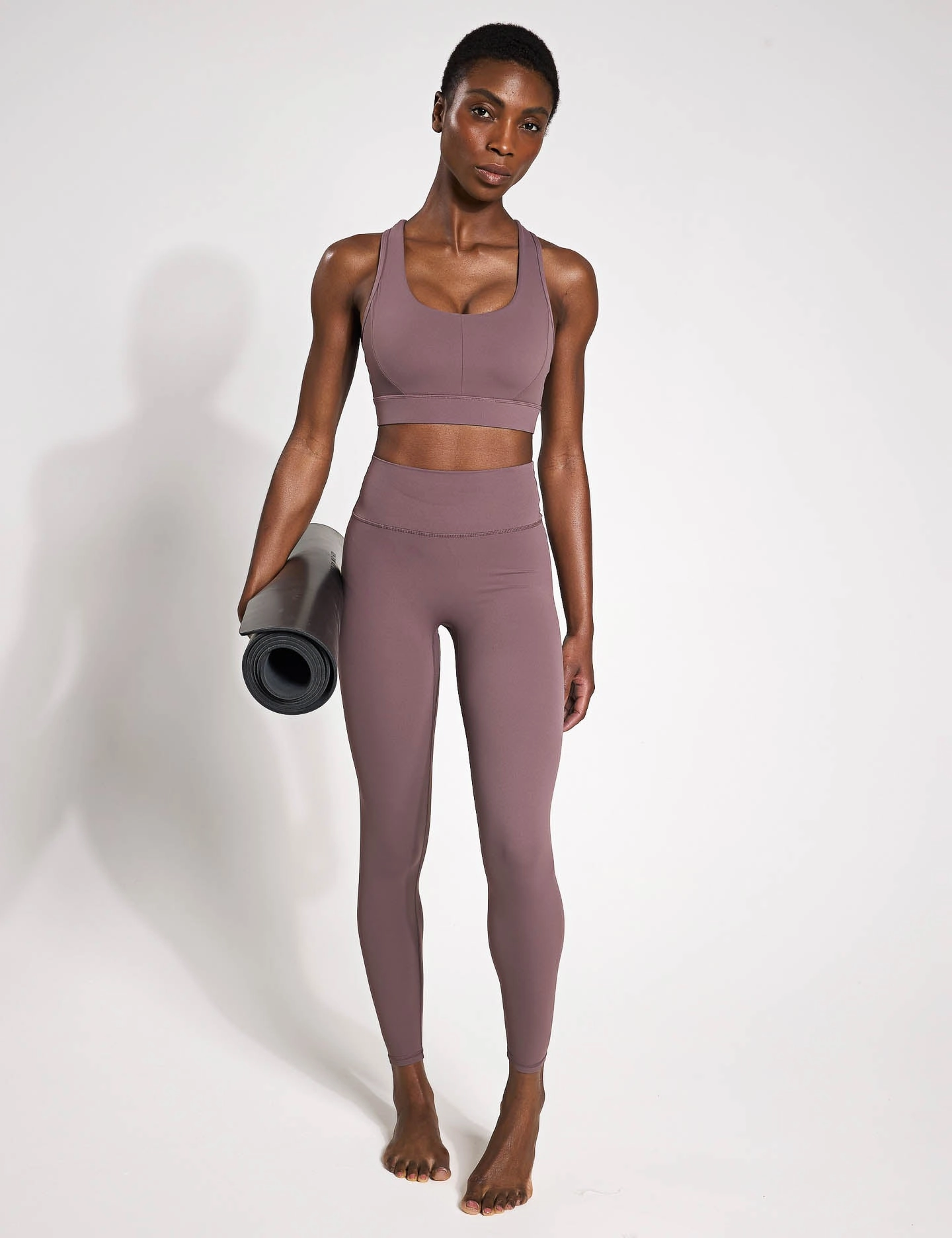 Soft Touch Summer Wear Active Wear The Frankie Leggings Set - Grape