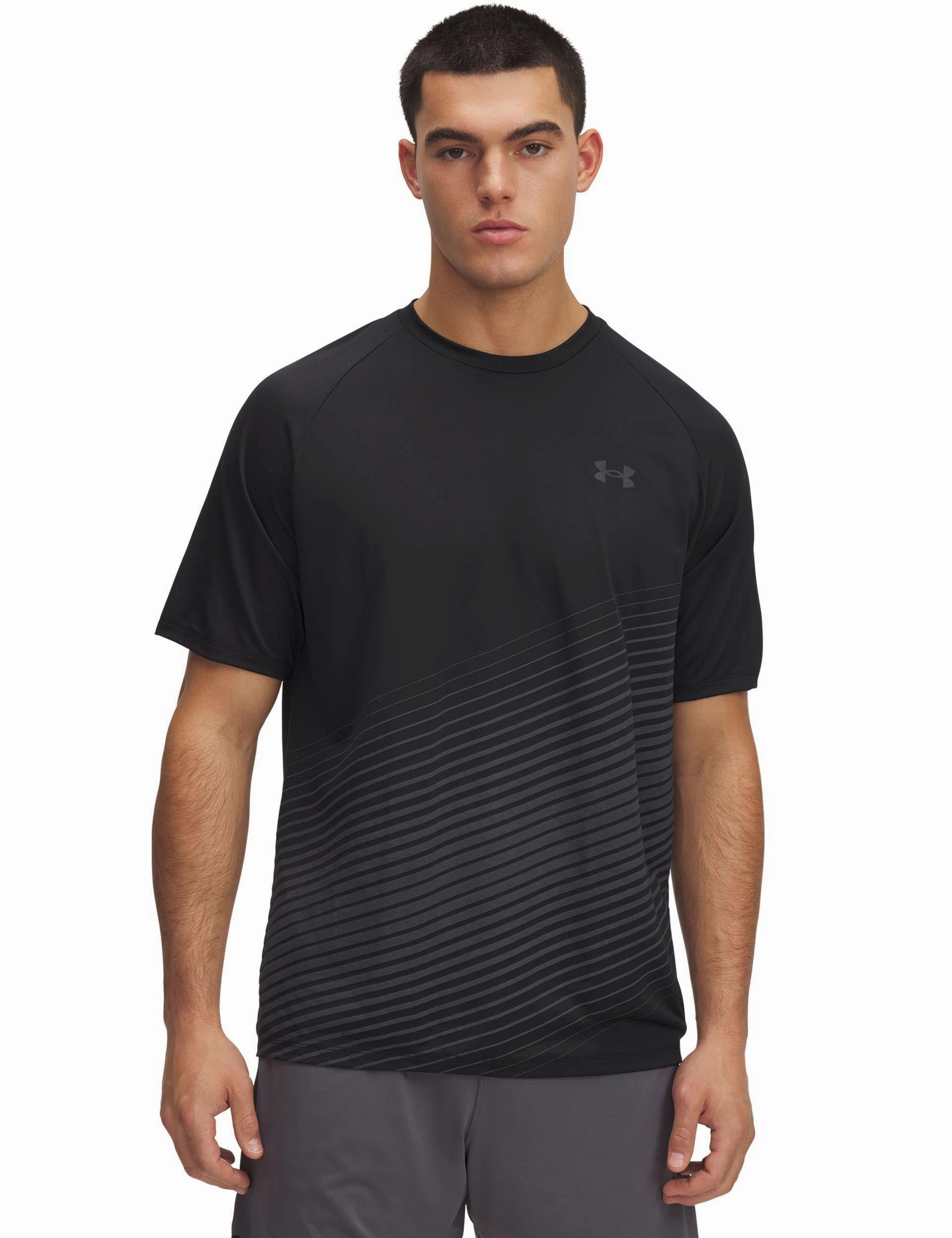 Hero Glow Virtual Mode Tech Fade Short Sleeve - Black/Titan Grey