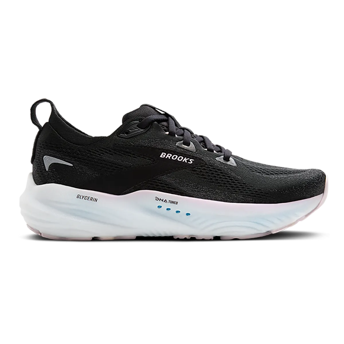 Brooks Glycerin 22 Black - Orchid Ice - White kids' running shoes