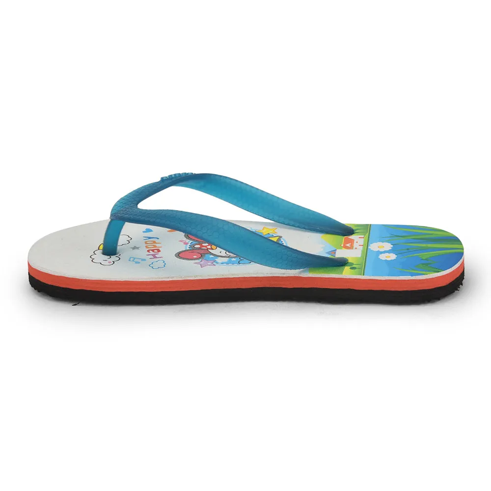 A-HA By Liberty AHA-127E R.Blue Flip Flop For Kids foot - contour running shoes