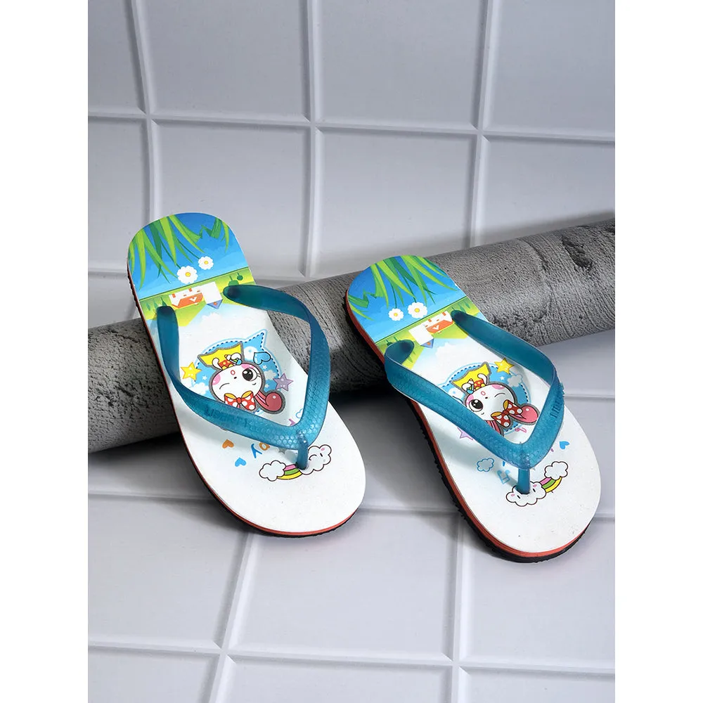 mid - range shoes shock - absorbing sole A-HA By Liberty AHA-127E R.Blue Flip Flop For Kids