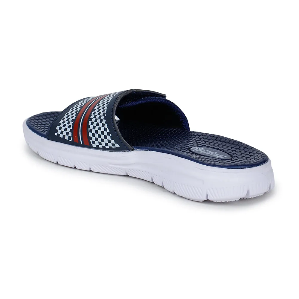 Lucy & Luke Casual Navy Blue Slides For Kids OPPO-4S By Liberty straight - last shoes Ankle support strap