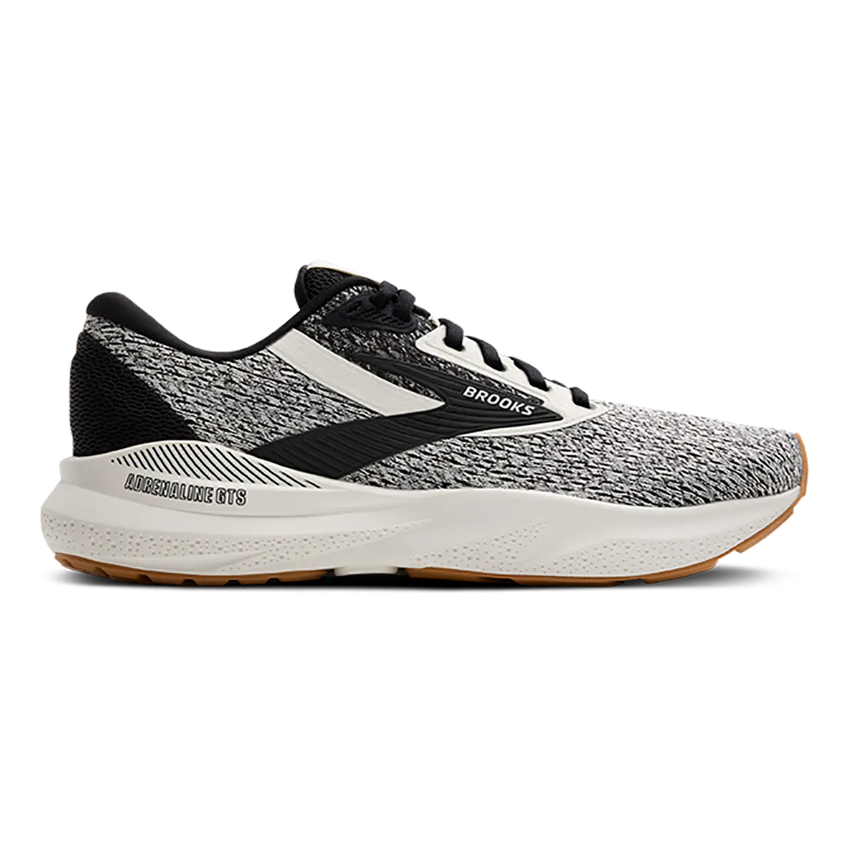 cushioned midsole running shoes Brooks Adrenaline GTS 24 Coconut - Black - Biscuit