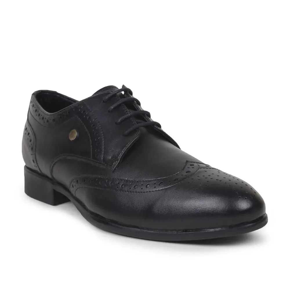 Ankle Braces Fortune Black Lacing Formal Oxford Shoes For Men BELGIUM01E By Liberty