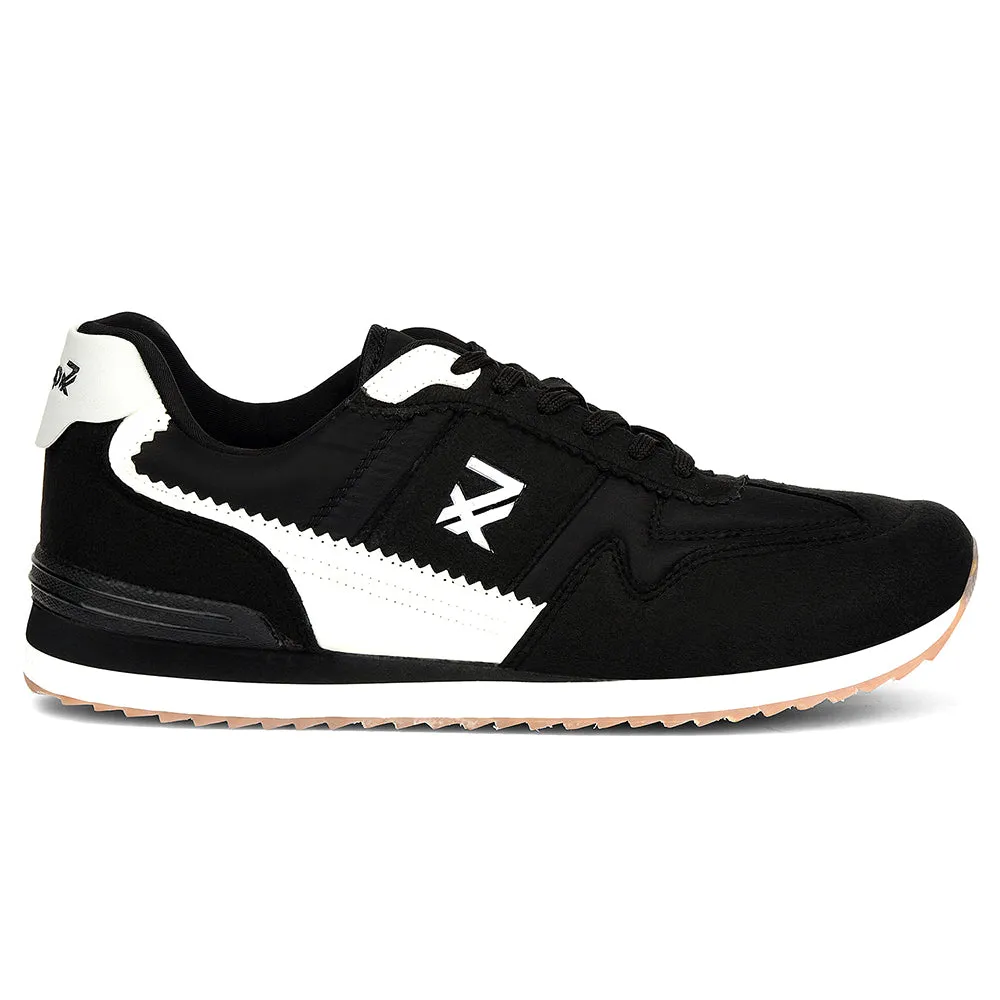 Leap7x Black Sporty Casual Lacing Sneakers For Men CRISTO-1 By Liberty trend - following shoes