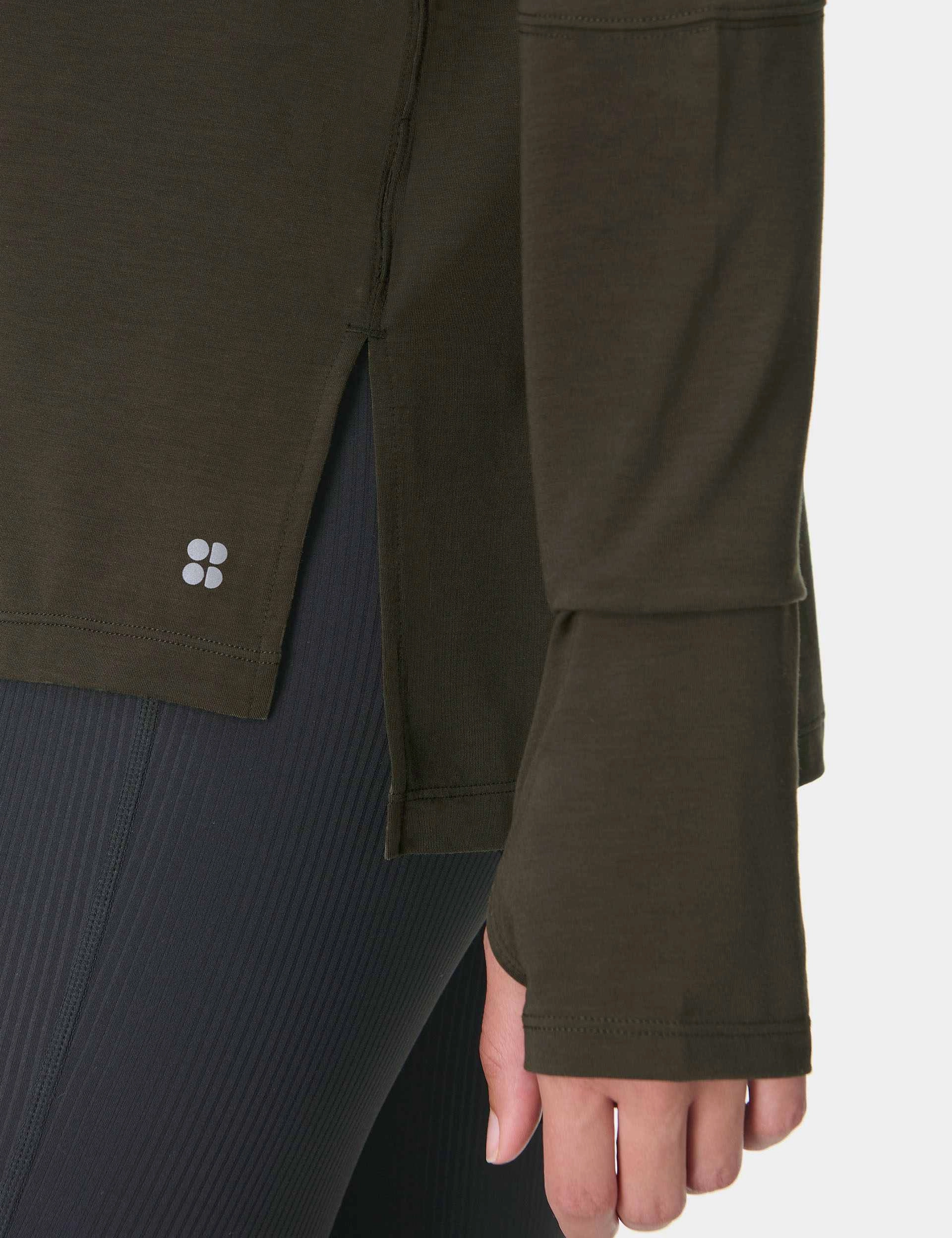 Soft Flow Studio Long Sleeve Top - Nori Green Basic Core