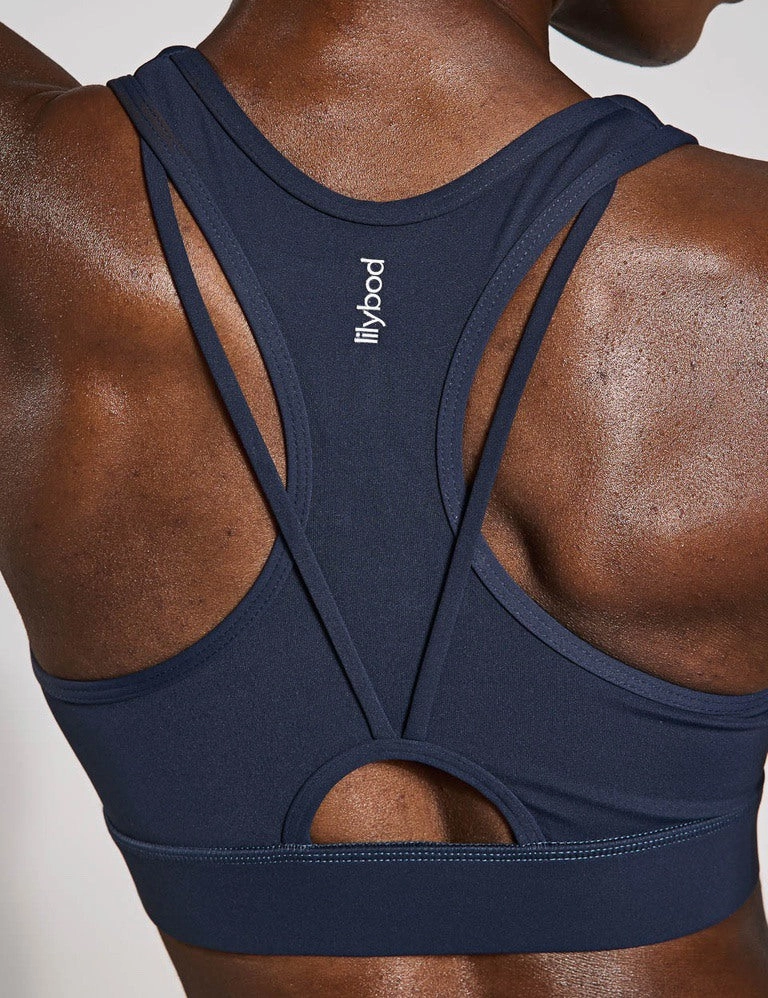 QuickReleaseClosures Frankie Cloud-Core Sports Bra - Navy Blue