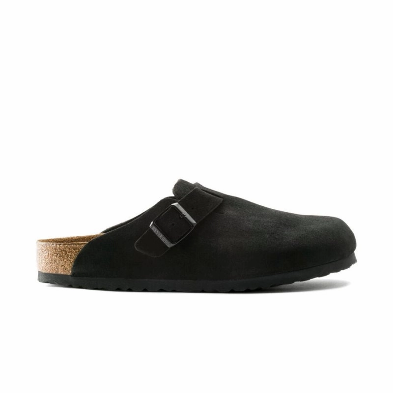 Cozy Design Birkenstock Boston Soft Footbed - Black Suede