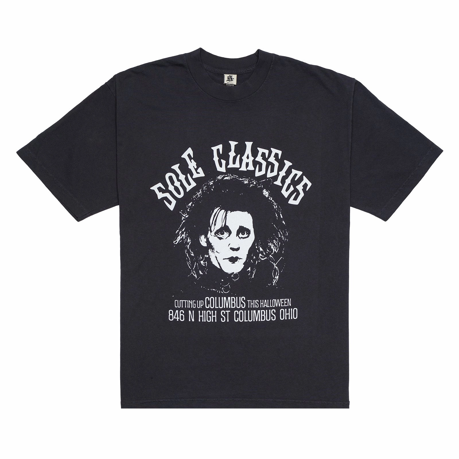 Vintage Style Stylish Bottom Sole Classics Cuttin' up T shirt 'Faded Black'