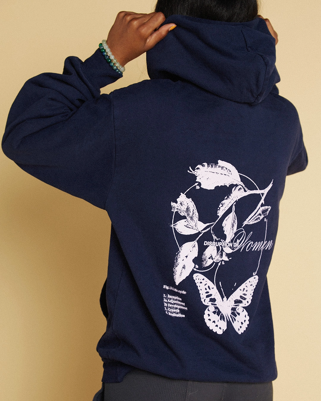 Ship Glow Teen Fresh Sole Classics Disruption of Women Hoodie 'Navy'
