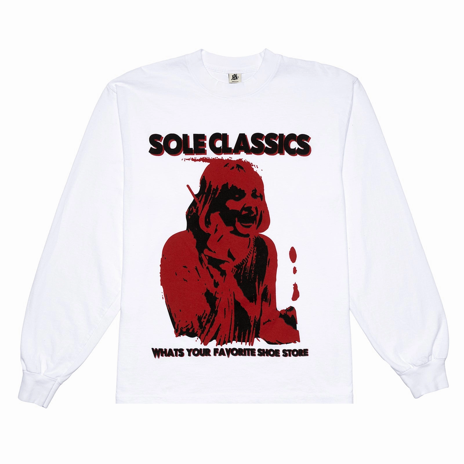 Trend Glow Sole Classics Favorite Shoe Store Long Sleeve T-shirt 'White'
