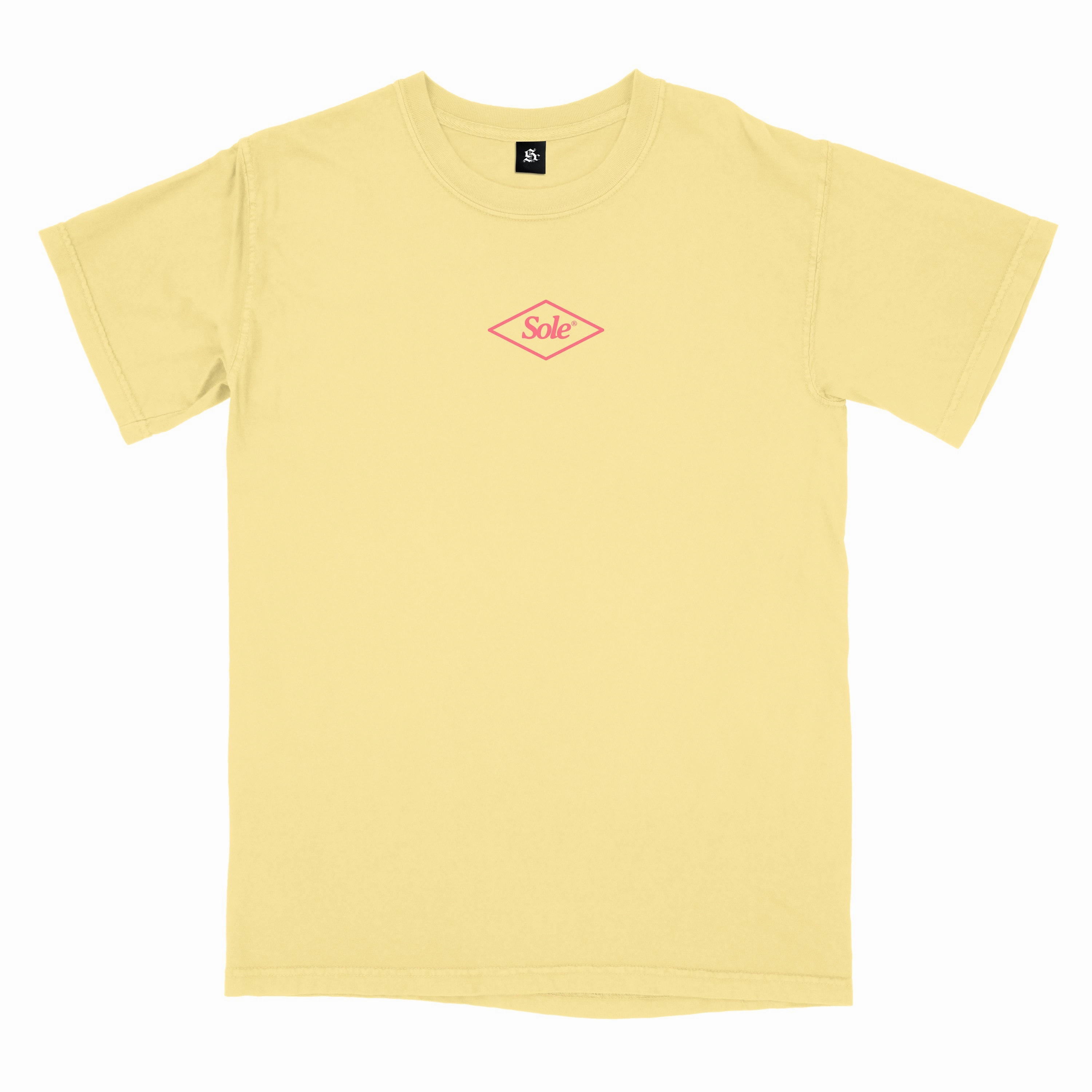 Reinforced Shoulder Seams Holiday Outfit Style Sole Classics Sole Diamond T-Shirt 'Banana'