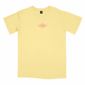 Sole Classics Sole Diamond T-Shirt 'Banana' Longline Hemline