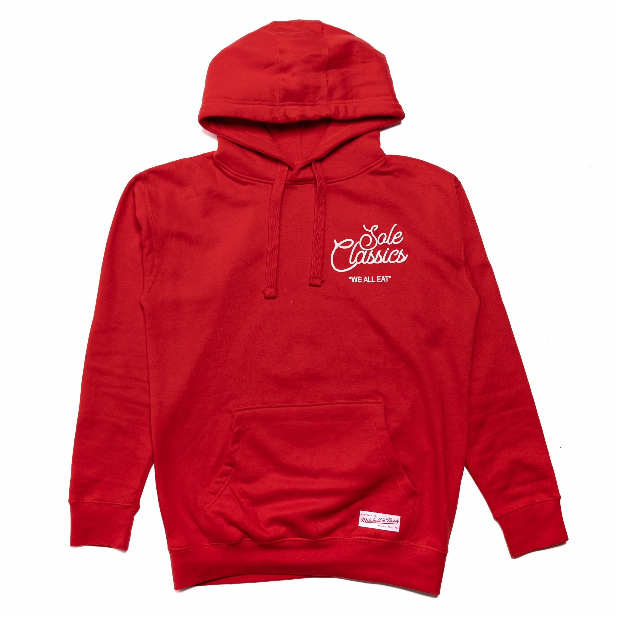 Street Flex Sole Classics x Mitchell & Ness We All Eat Hoodie 'Red'