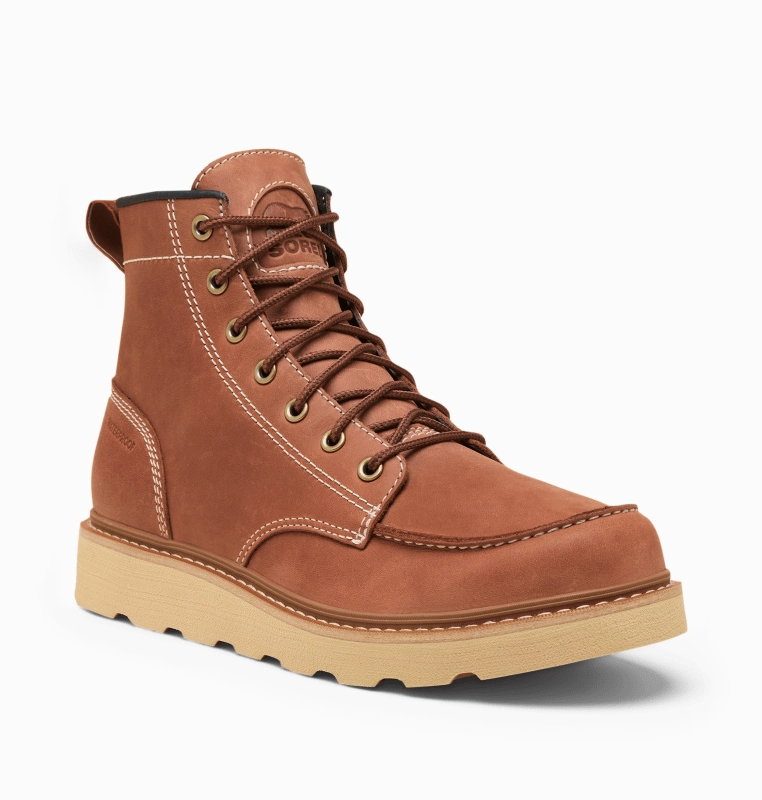 ZeroIrritationLabels Free Mind Sorel Men's Slabtown 62 Moc Waterproof - Rustic Brown/Ceramic