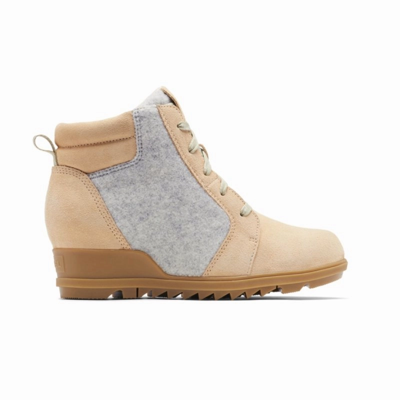 Adjustable Drawcord Sorel Women's Evie Ankle Lace - Ceramic/Natural