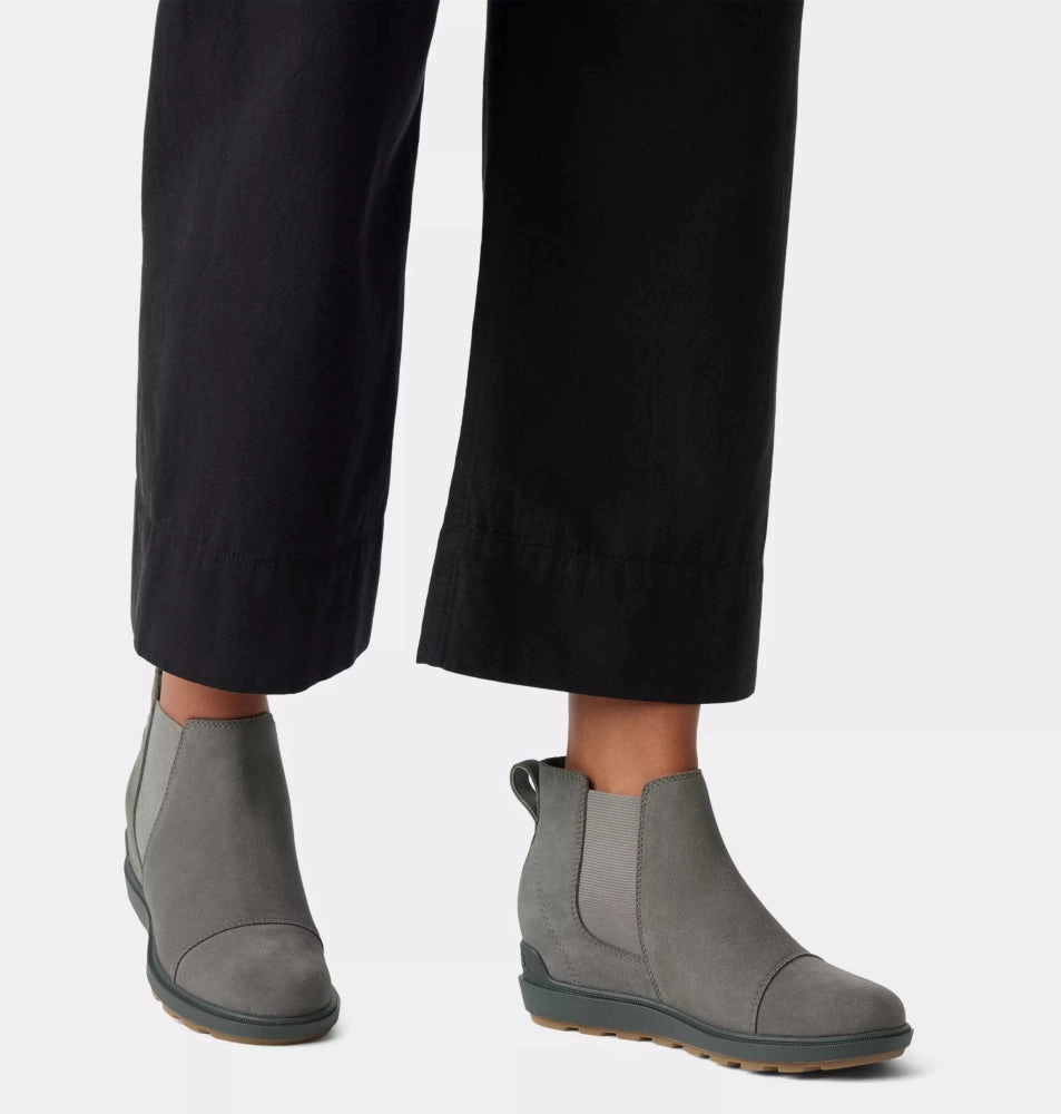 Opaque Tone Sorel Women's Evie II Chelsea - Quarry/Grill