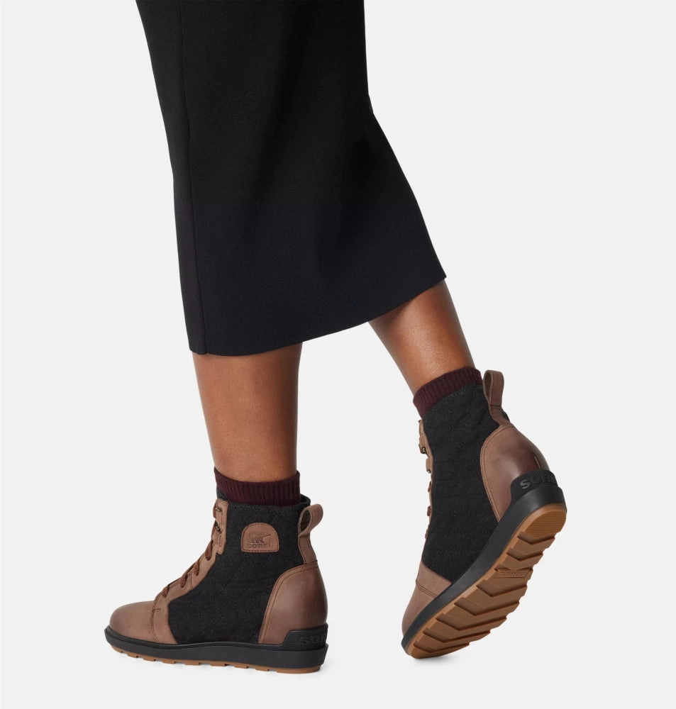NonRestrictive Design Sharp Line Sorel Women's Evie II NW Lace - Tobacco/Black