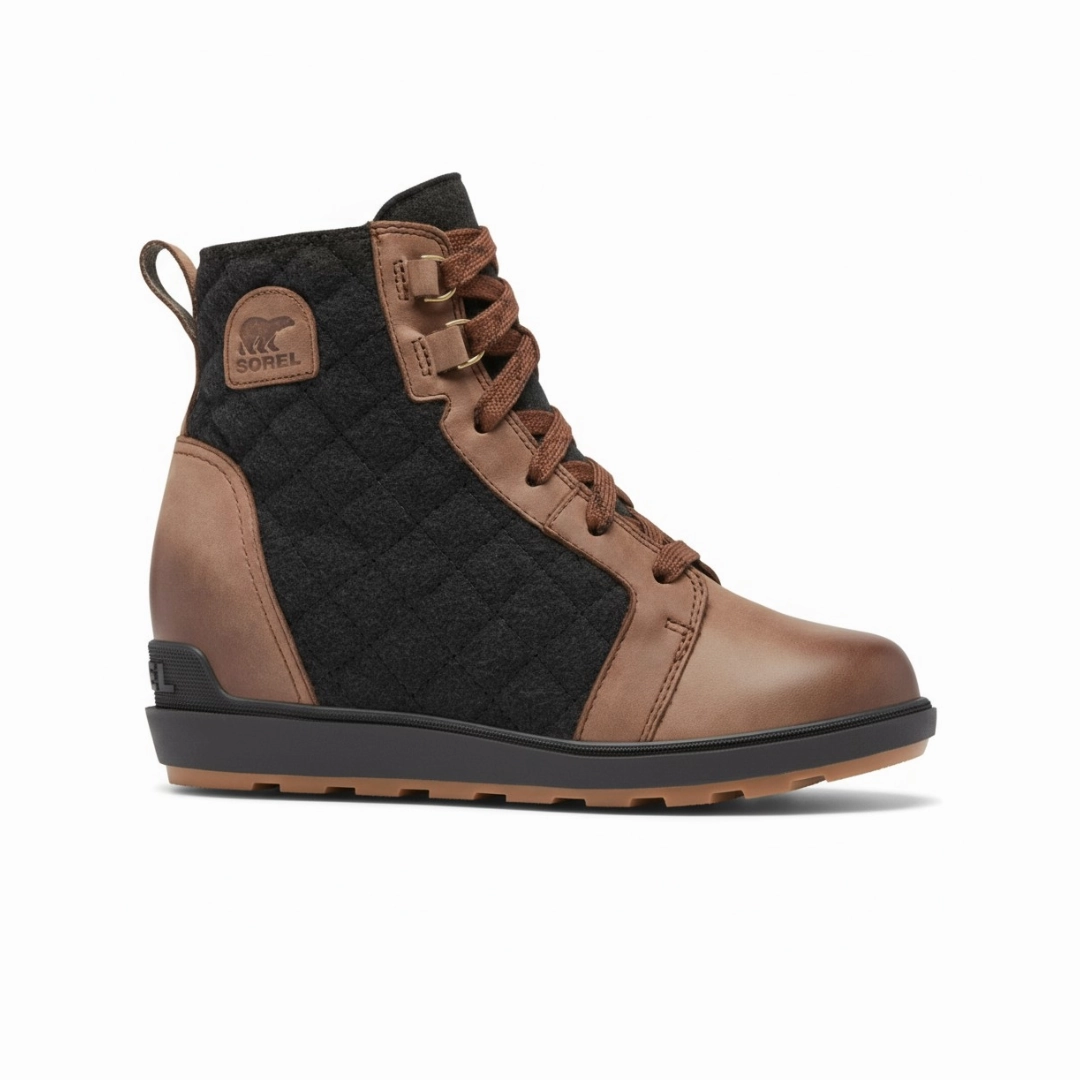 EcoFriendlyTextiles Sorel Women's Evie II NW Lace - Tobacco/Black