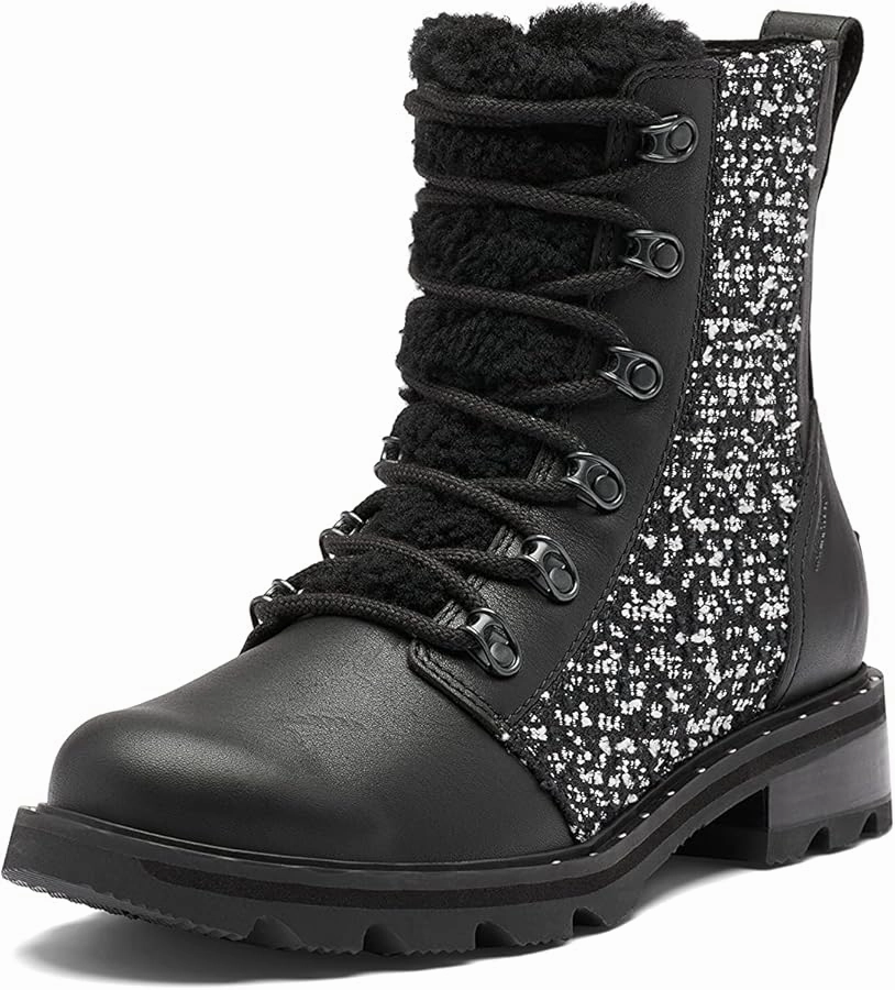 WrinkleResistantFabric Sorel Women's Lennox Lace Cozy Waterproof - Black