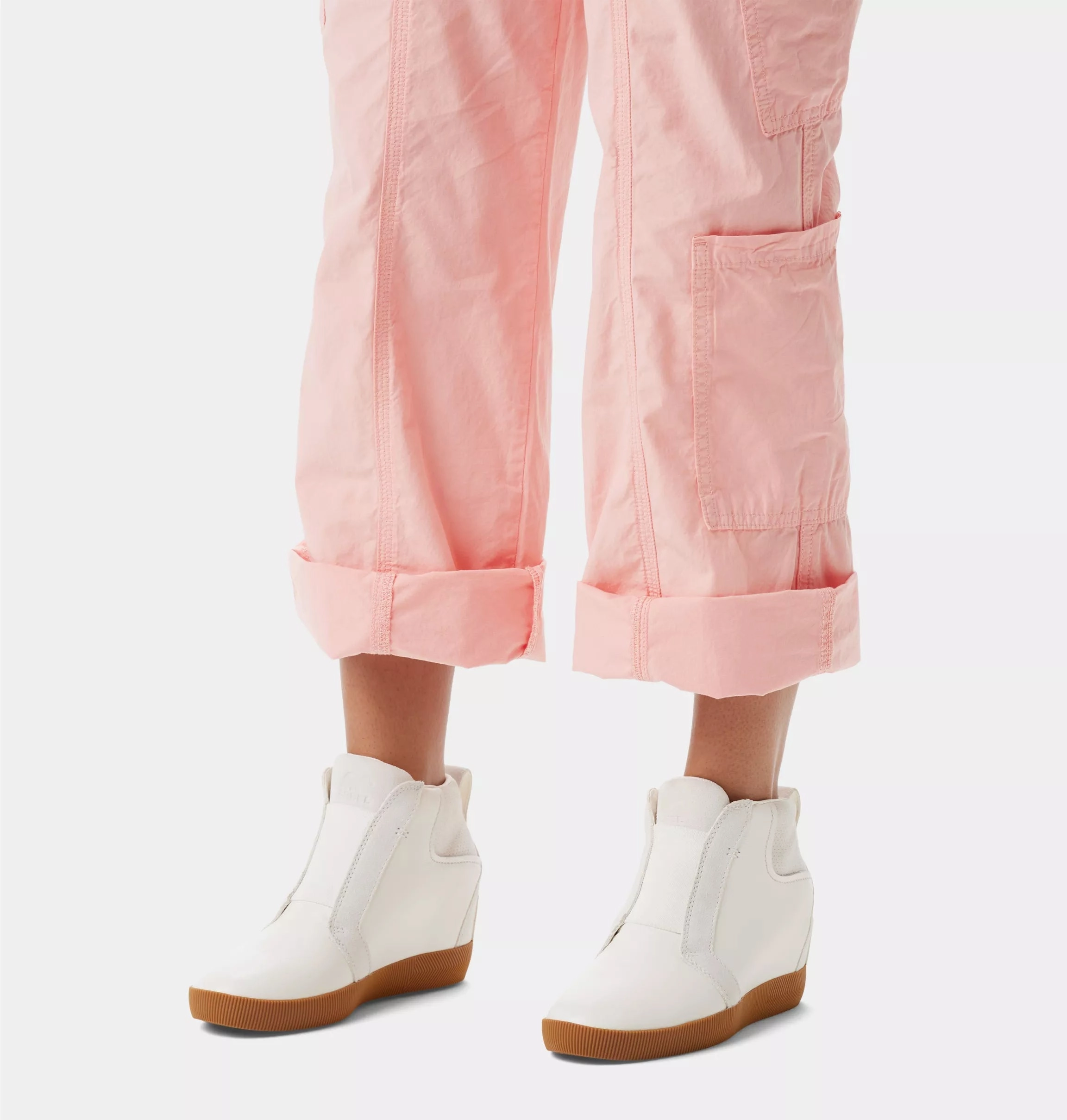 Casual Fit Sorel Women's Out N About Pull On Wedge - Sea Salt/Gum 2