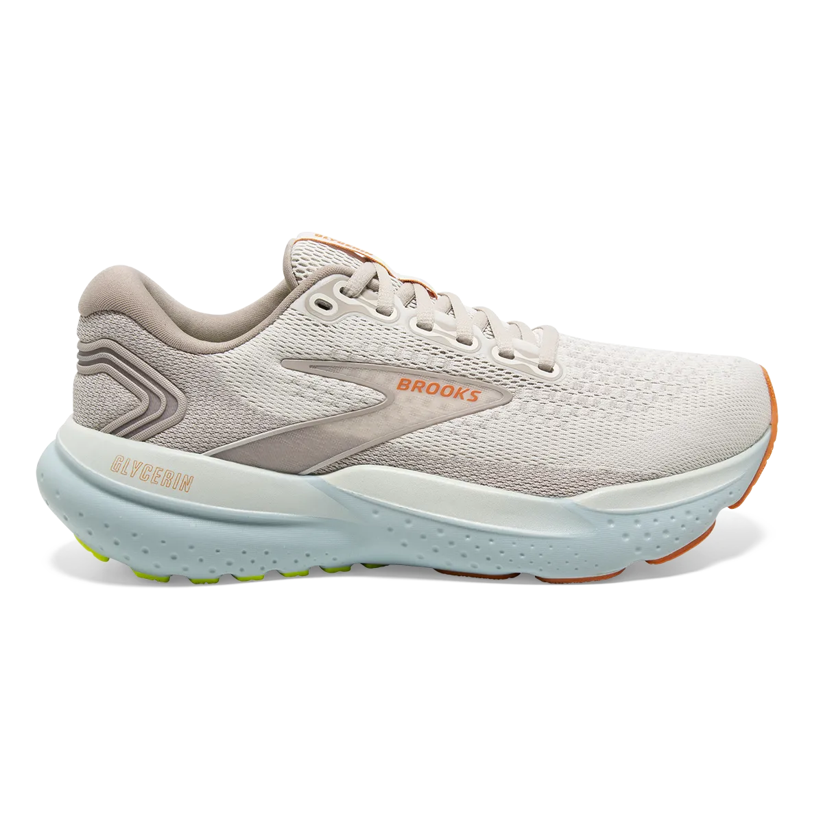 Torsional Rigidity Control gel running wear Brooks Glycerin 21 - Coconut - Aqua - Autumn Sunset