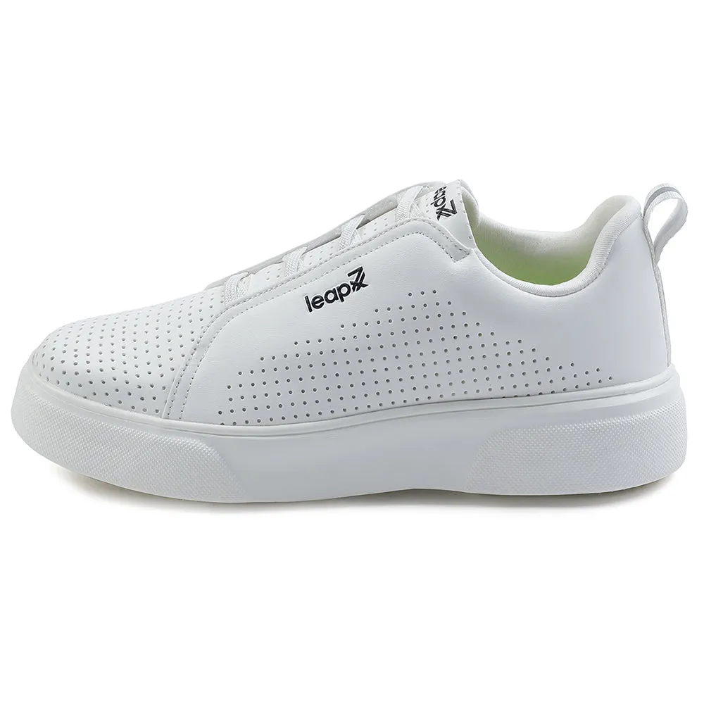 Leap7x Lacing White Casual Sneakers For Men CROATIA-2E By Liberty sequin - embellished - design shoes