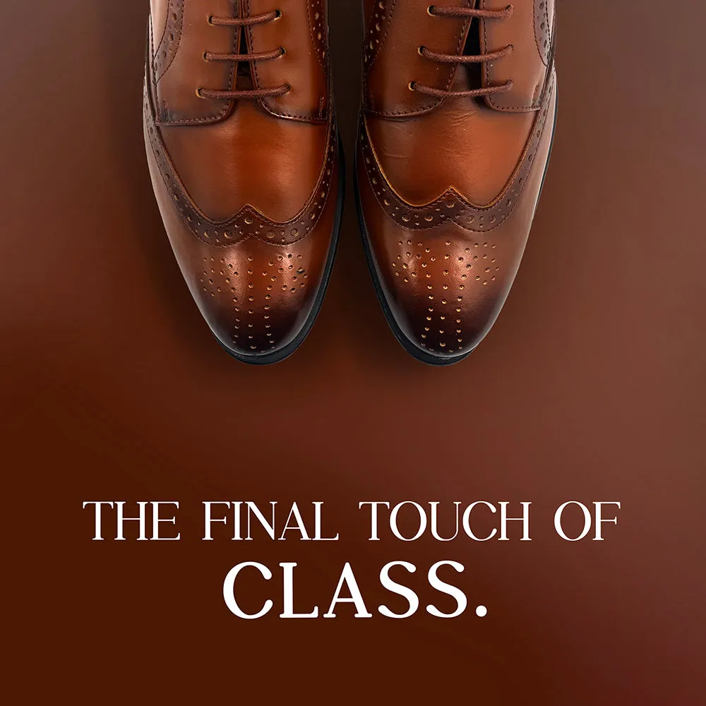 Fortune Tan Lacing Formal Oxford Shoes For Men BELGIUM01E By Liberty jogging accessory Traction Enhancement