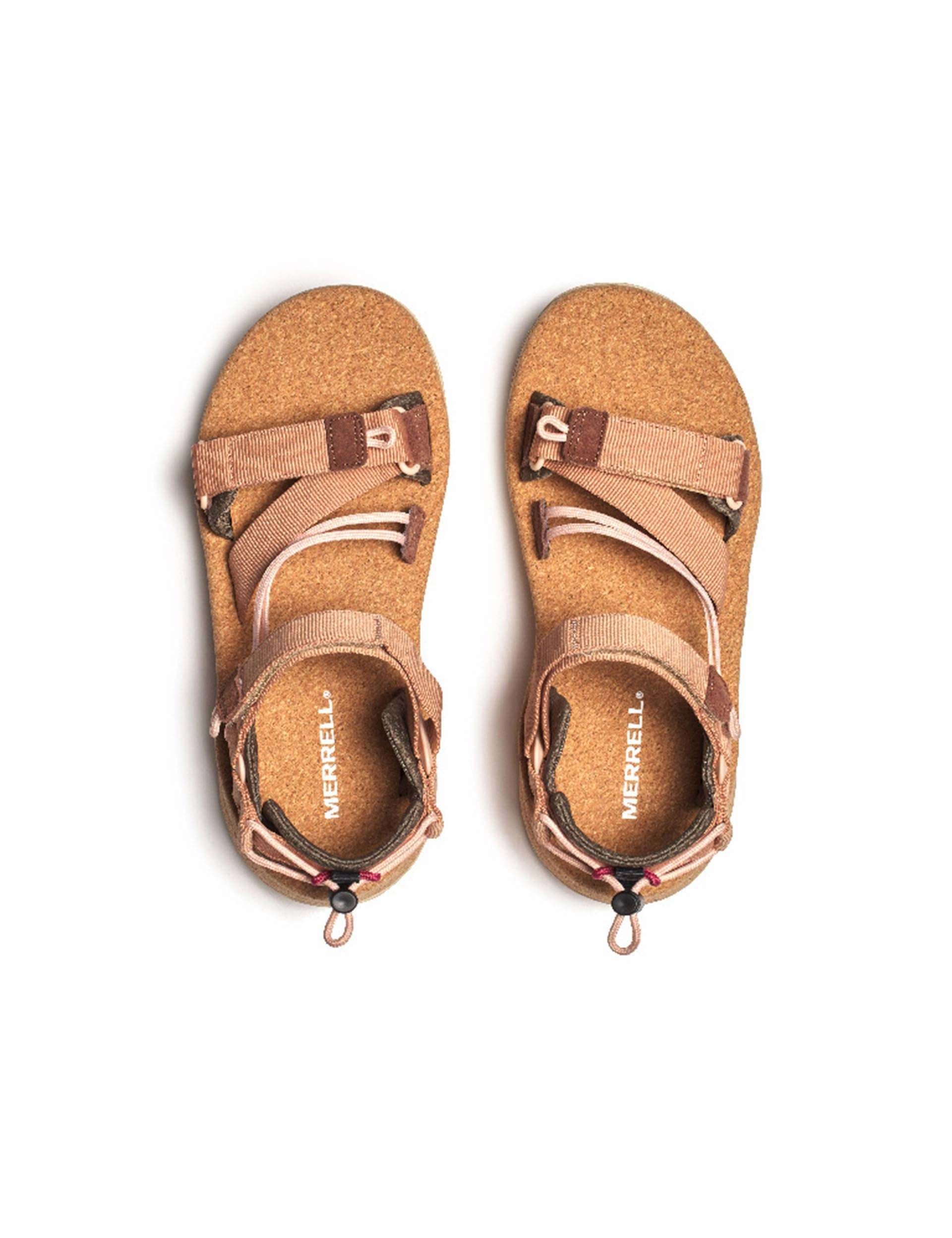 Stretchable Upper Material Speed Fusion Web RMX Sandal - Tan Rose
