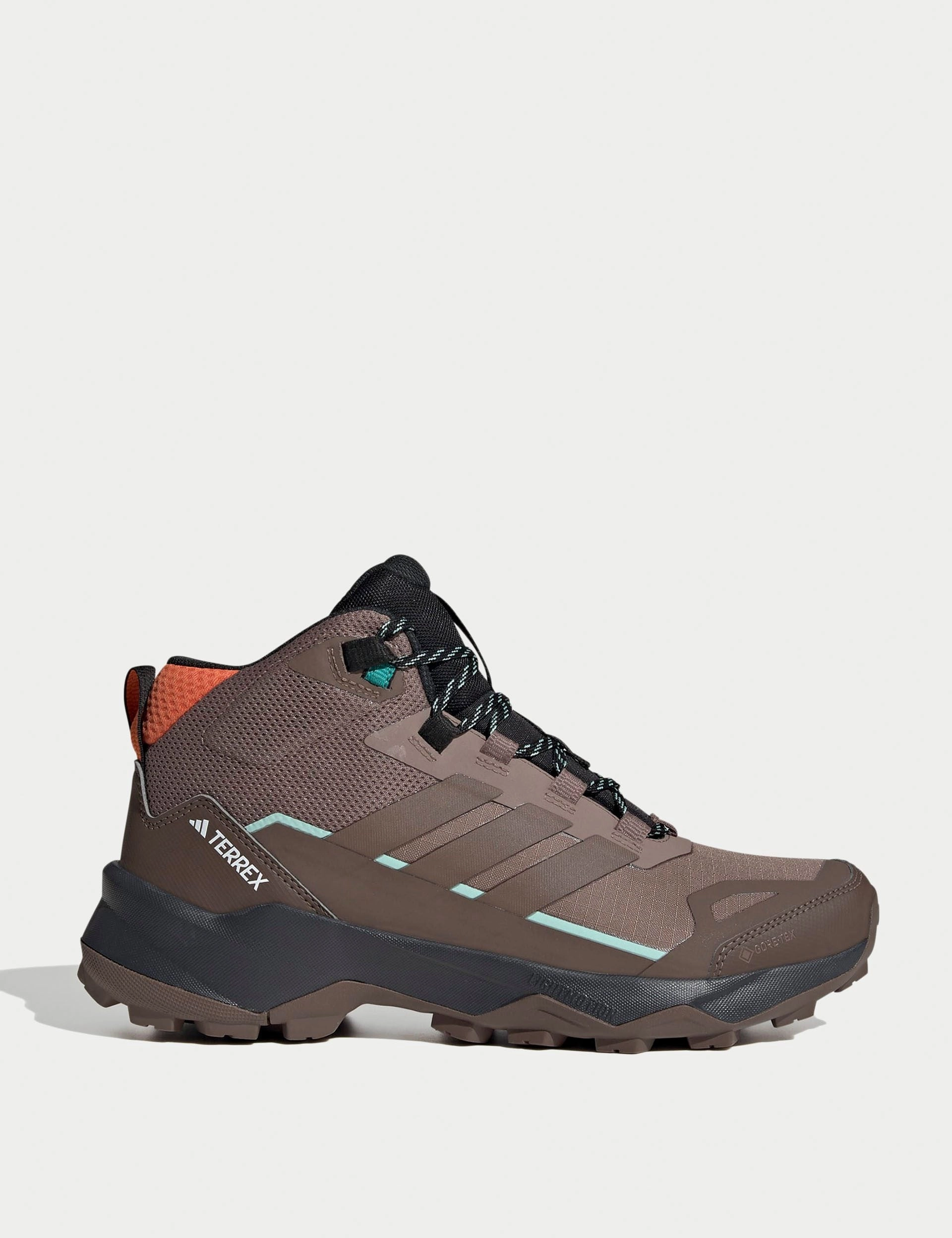Terrex Skychaser AX5 Mid GORE-TEX Hiking Shoes - Trace Brown/Earth Strata/Semi Impact Orange Stable Cushion