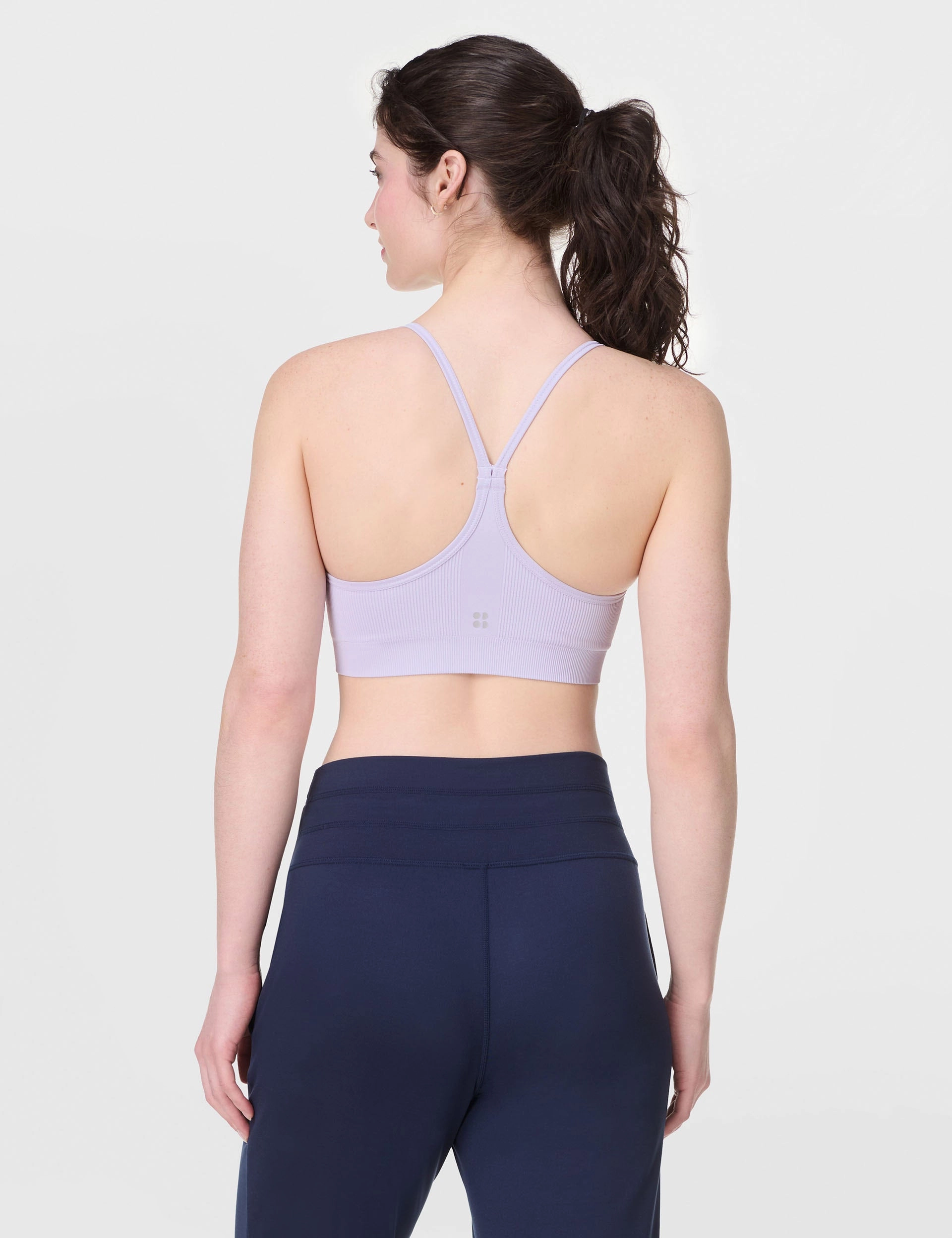 Durable Stitching Spirit Restored Yoga Bra - Heather Purple