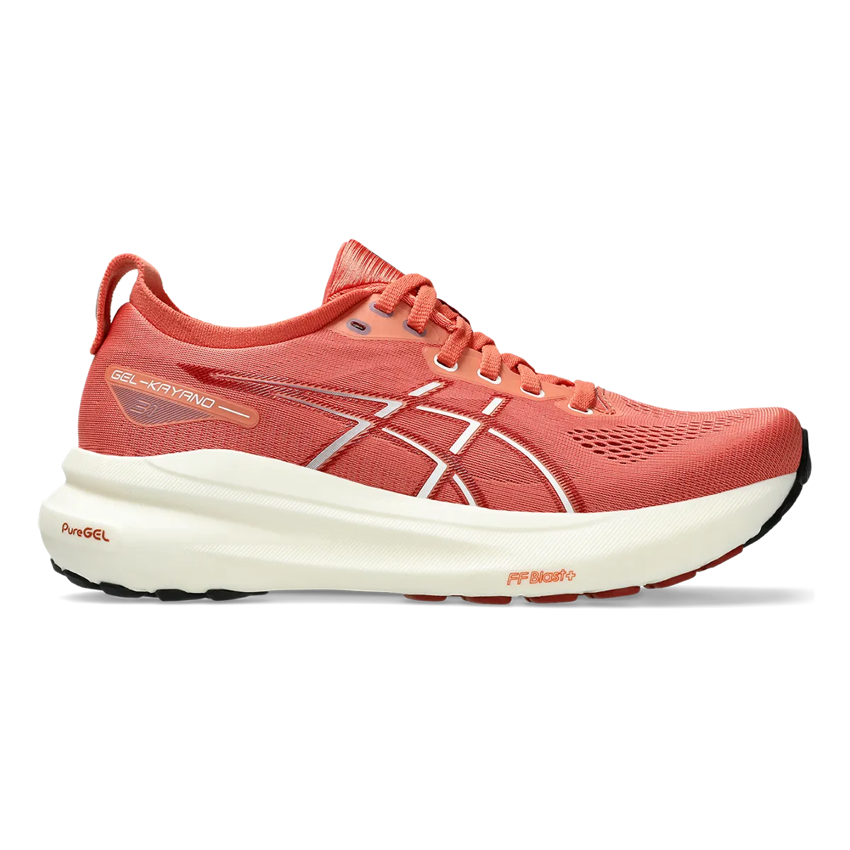 anti slip grip Asics Gel Kayano 31 - desert red - white