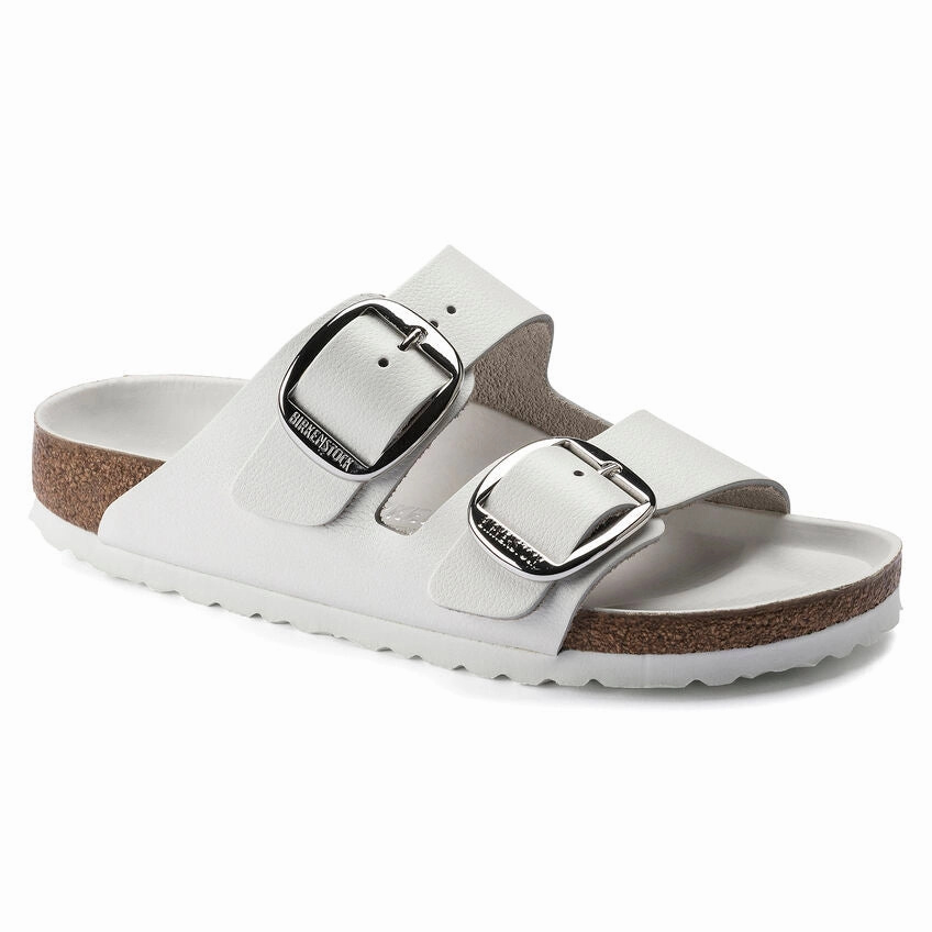 Casual Look Birkenstock Arizona Big Buckle - White Leather