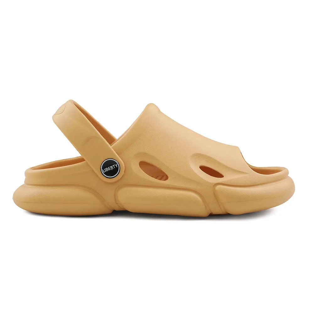 A-HA Mustard Casual Clogs For Kids BEACHFIT01 By Liberty outdoor - style shoes Enhanced Lateral Support