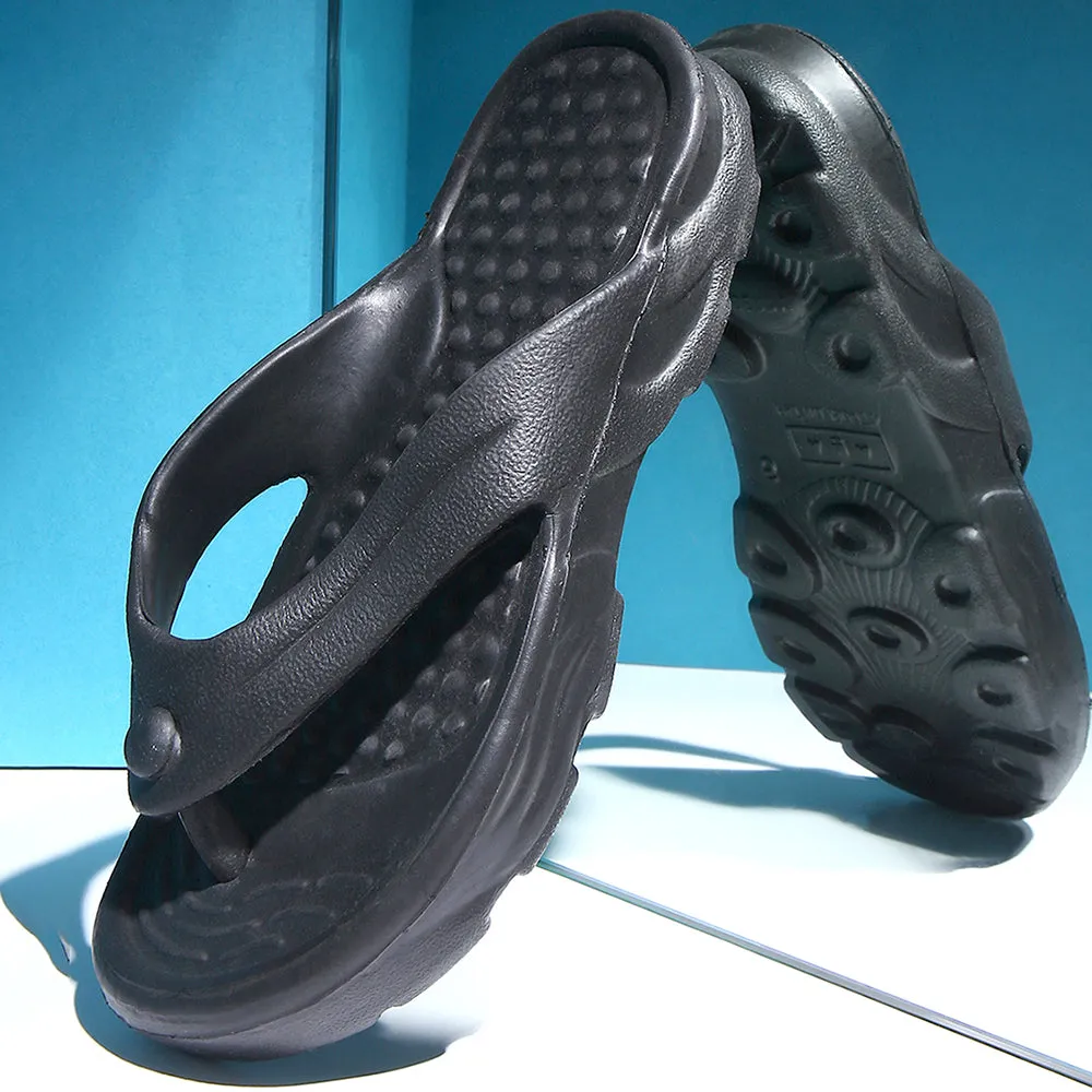 running for a break from routine Torsional Stability Arch A-HA Casual Black Slipper For Women TRENDY By Liberty