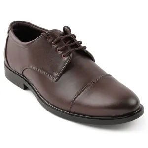 Adaptable to different paces Fortune Brown Lacing Formal Oxford Shoes For Men HML-13E By Liberty