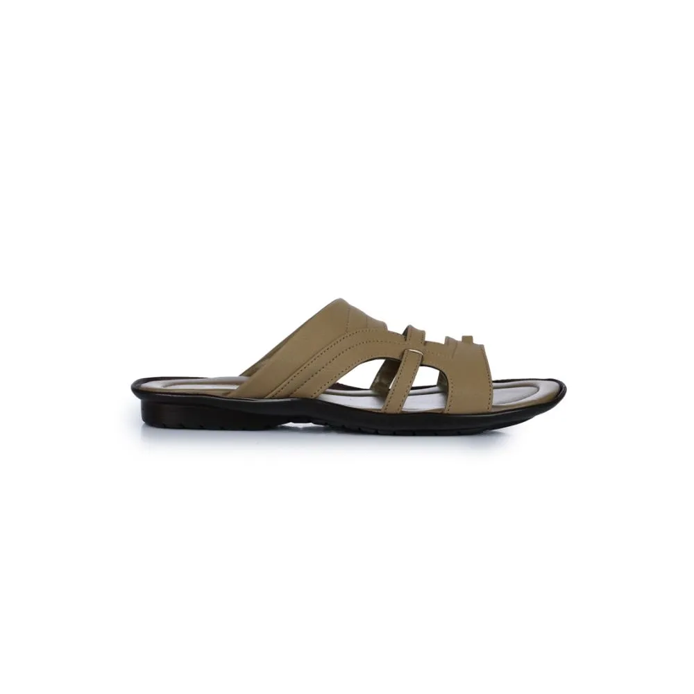 Coolers Casual Camel Slippers For Men COOL99-1 By Liberty Rolling Gait foam - filled - feature shoes