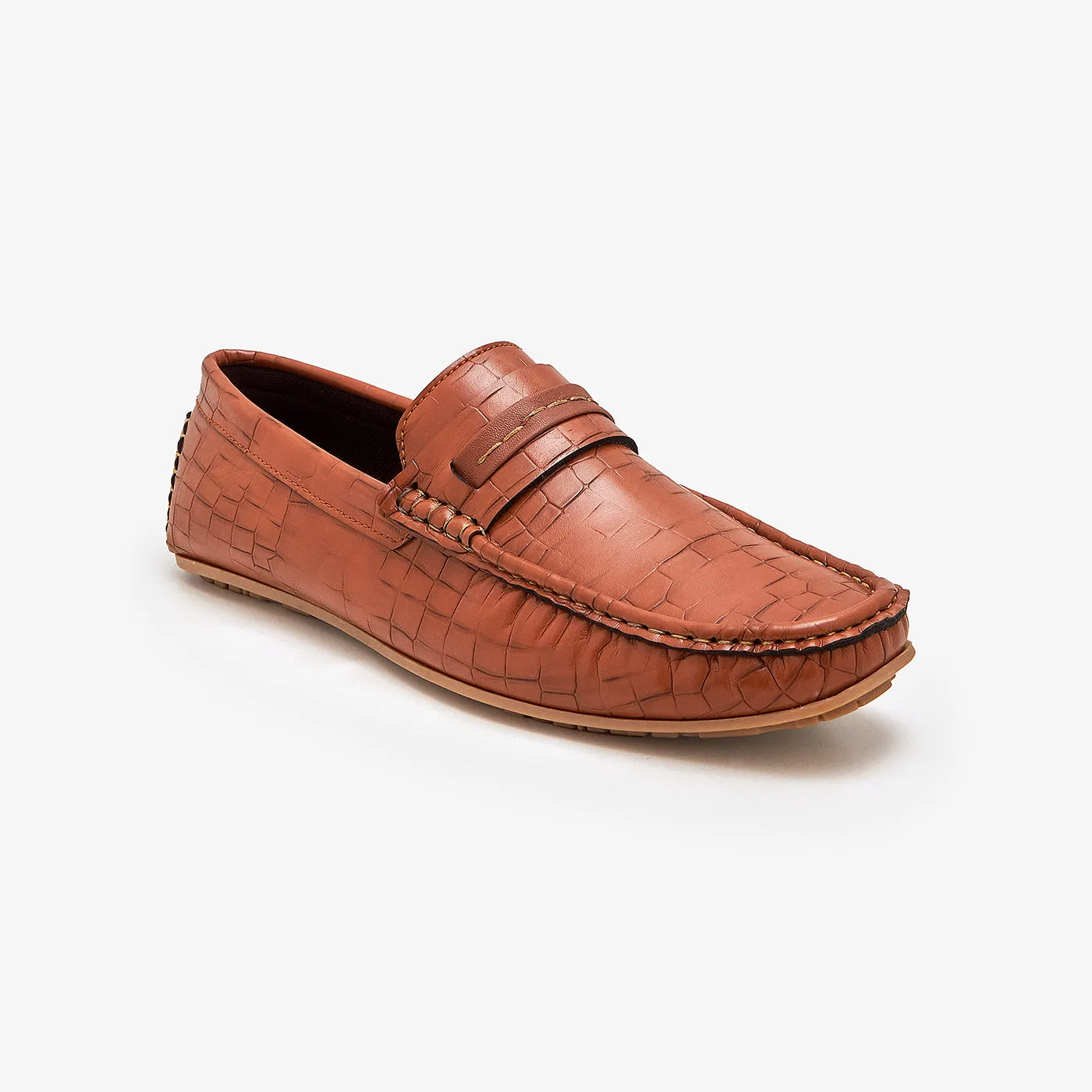 Men's Flexible Textured Loafers foam - midsole - cushioning shoes