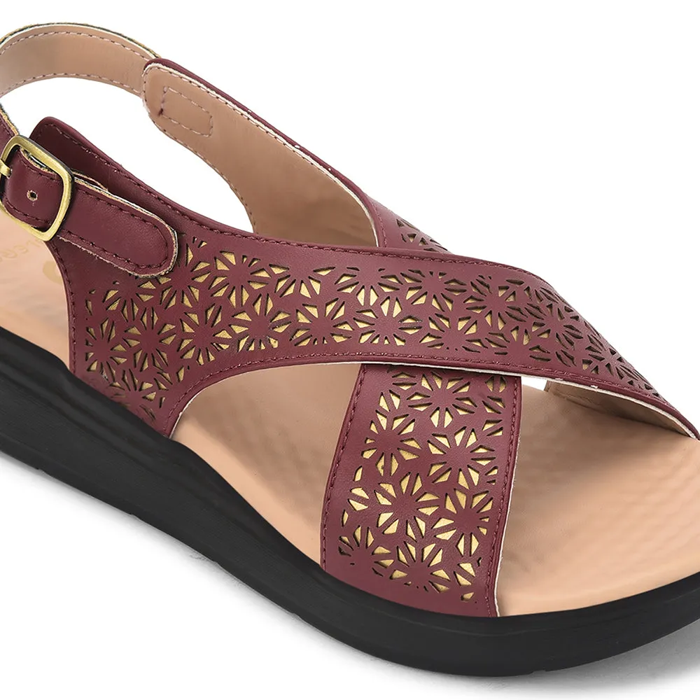 Cushioned Collarbone dynamic - movement Healers Cherry Casual Sandal For Women ZUBIE-7E By Liberty