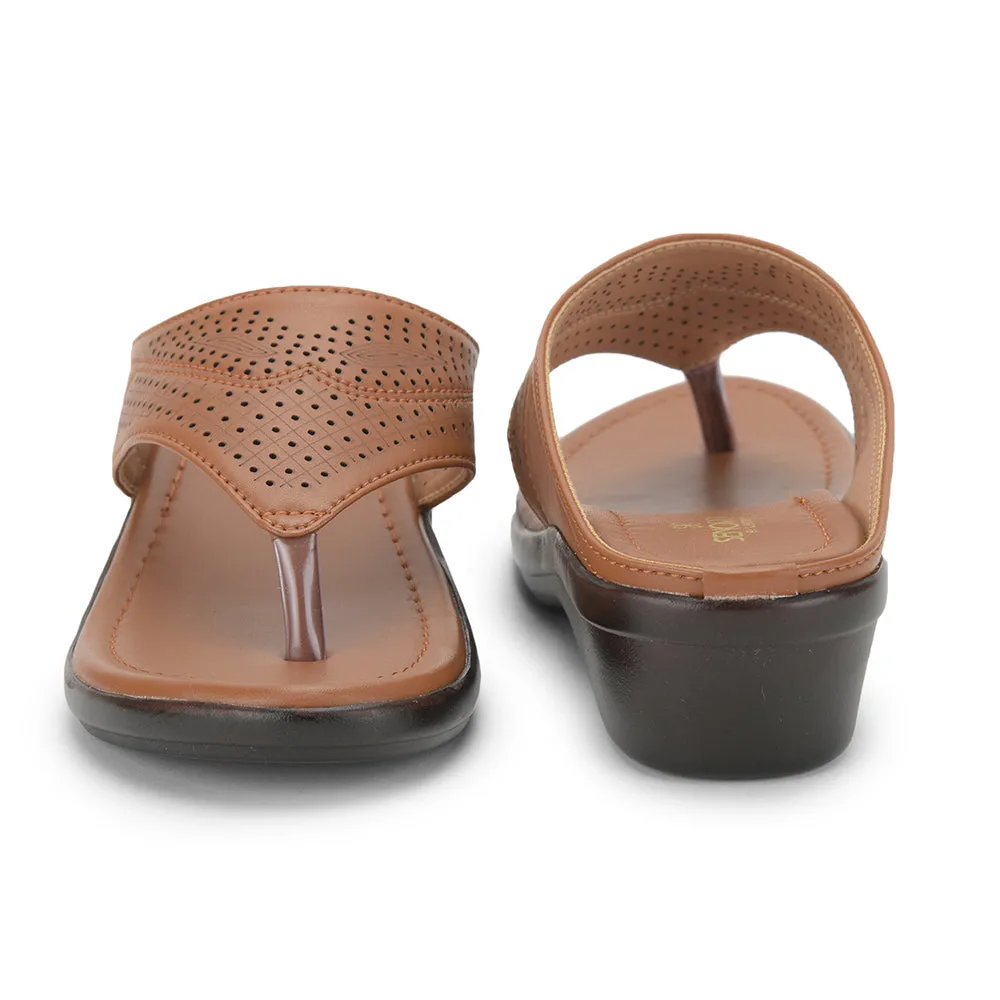 energy - returning shoes Senorita Casual (Tan) Slipper For Ladies LAF-1103 By Liberty