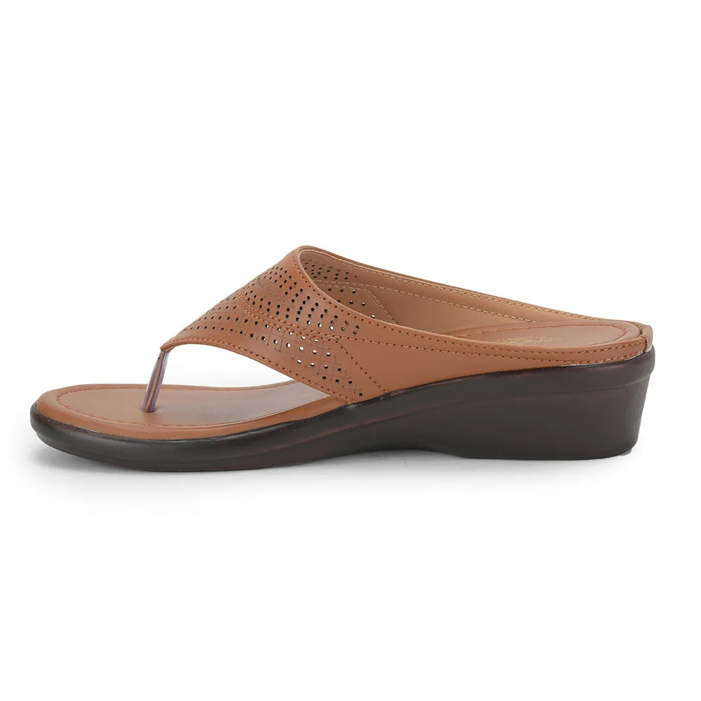 Recommended Senorita Casual (Tan) Slipper For Ladies LAF-1103 By Liberty