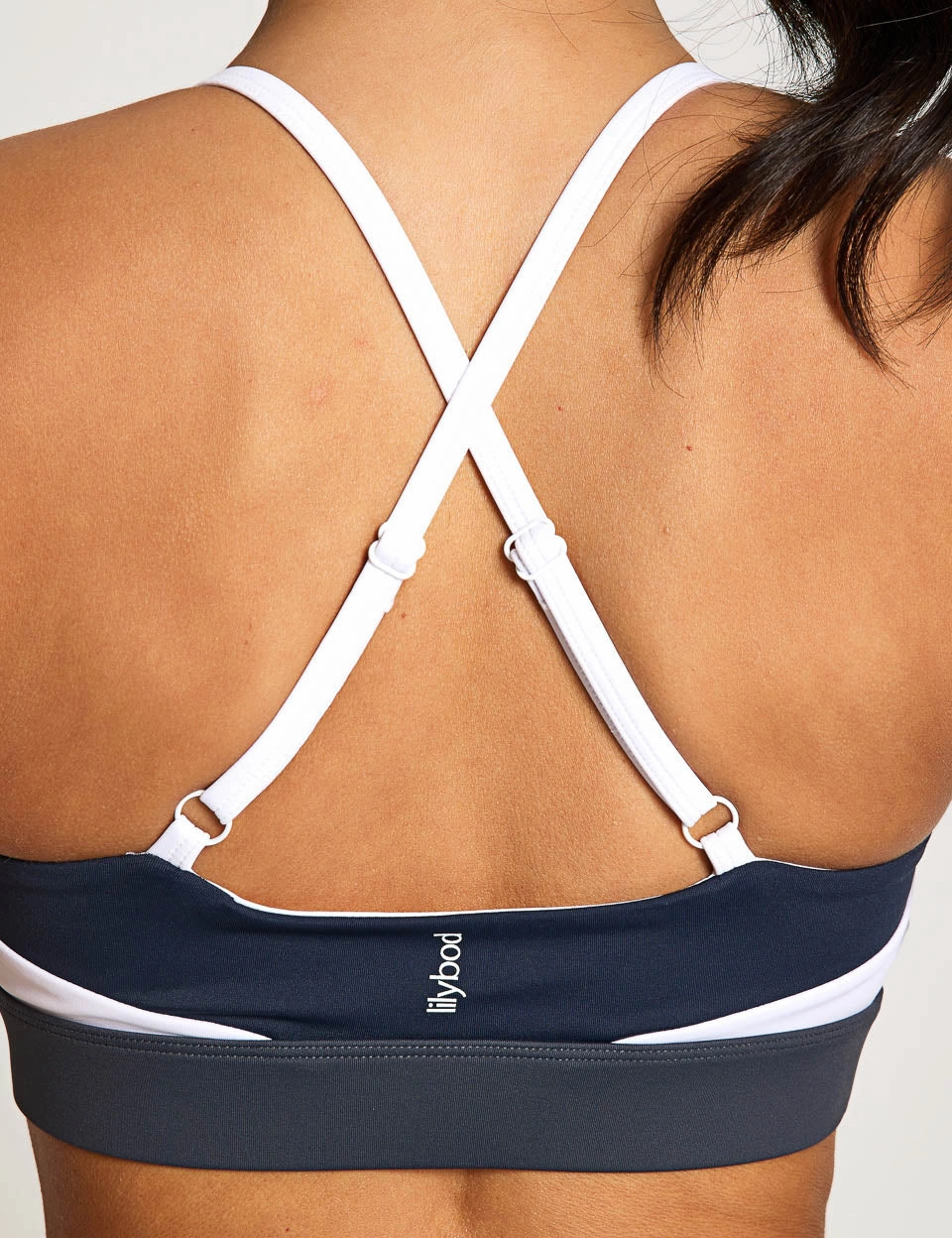 Limitless Sports Bra - Navy Blue Decorative stitching seams