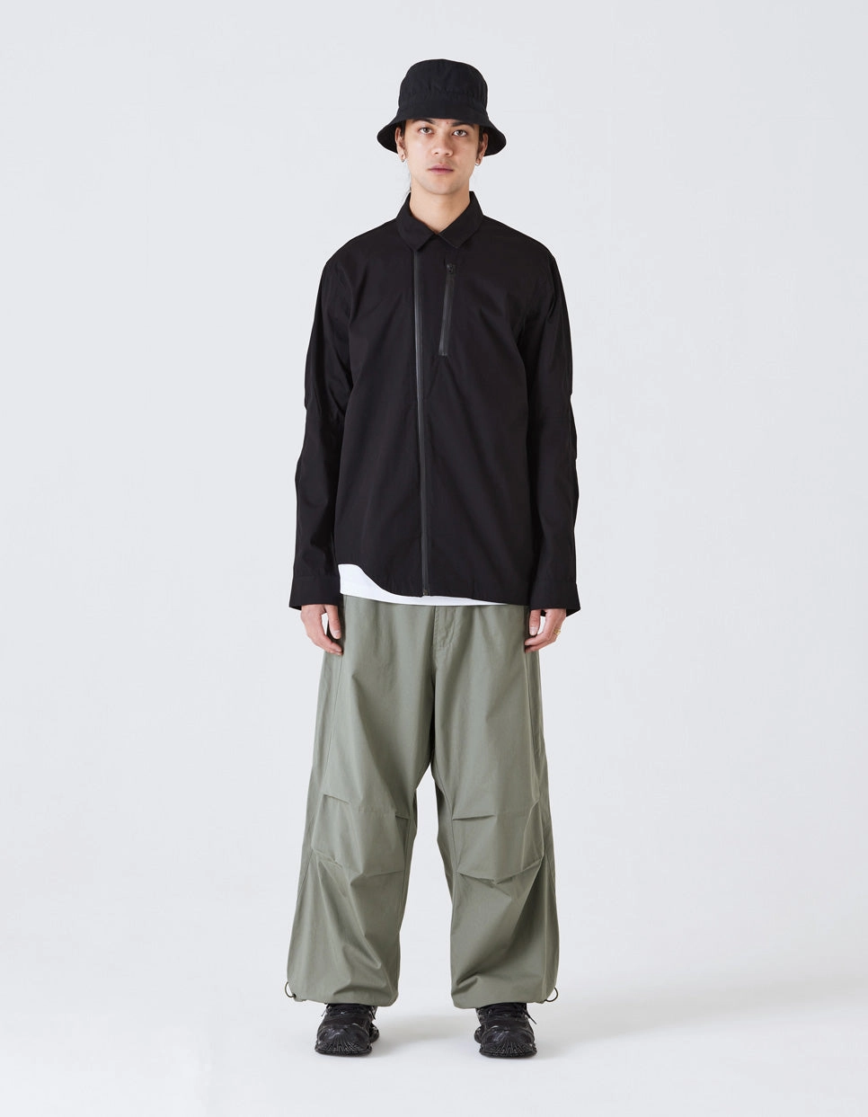 Maharishi Cordura Nyco Tech Travel Shirt 'Black' ErgonomicCut Day Glow