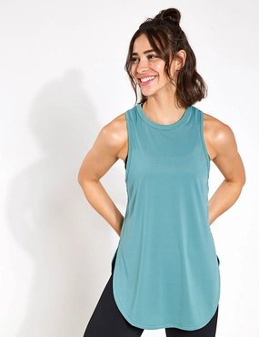 Non Chafing Edges Zela Tank Top - Teal